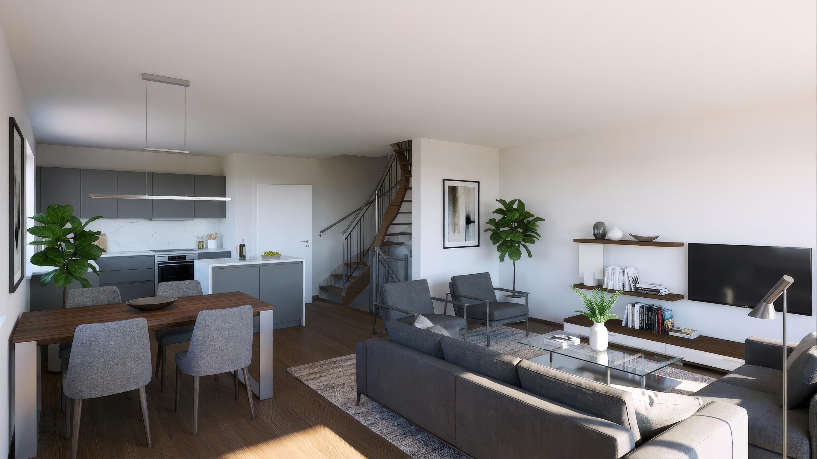 Visualisierung Wohnzimmer