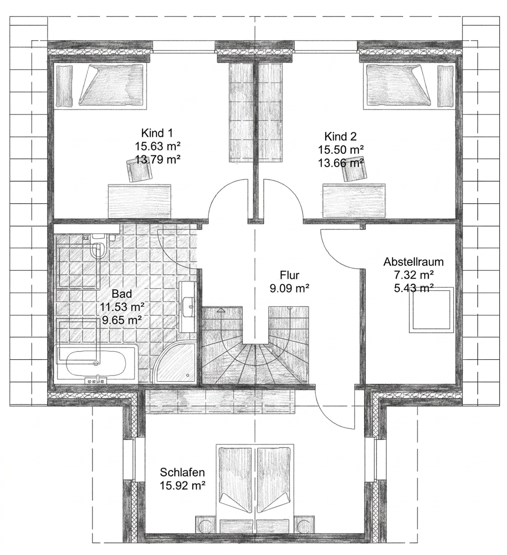 Grundriss Dachgeschoss