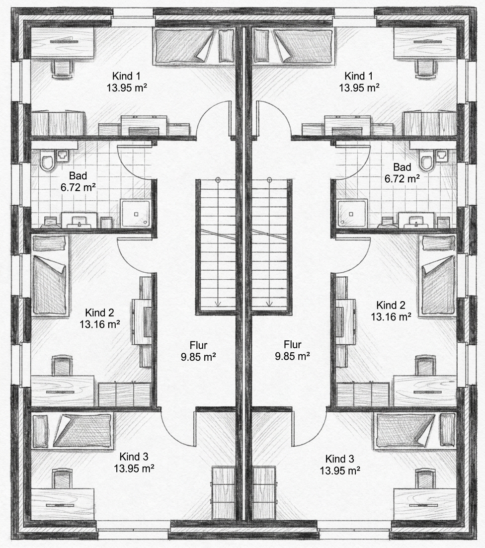 Grundriss Obergeschoss
