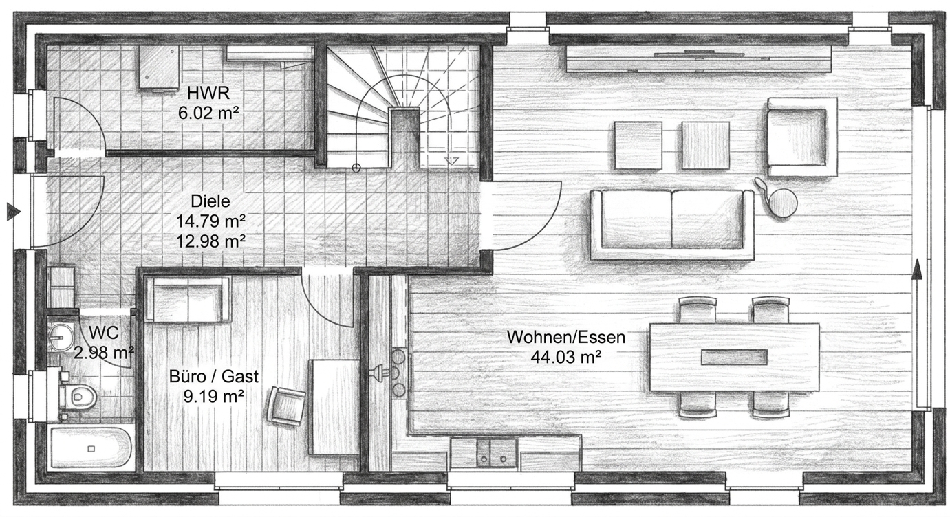 Grundriss Erdgeschoss