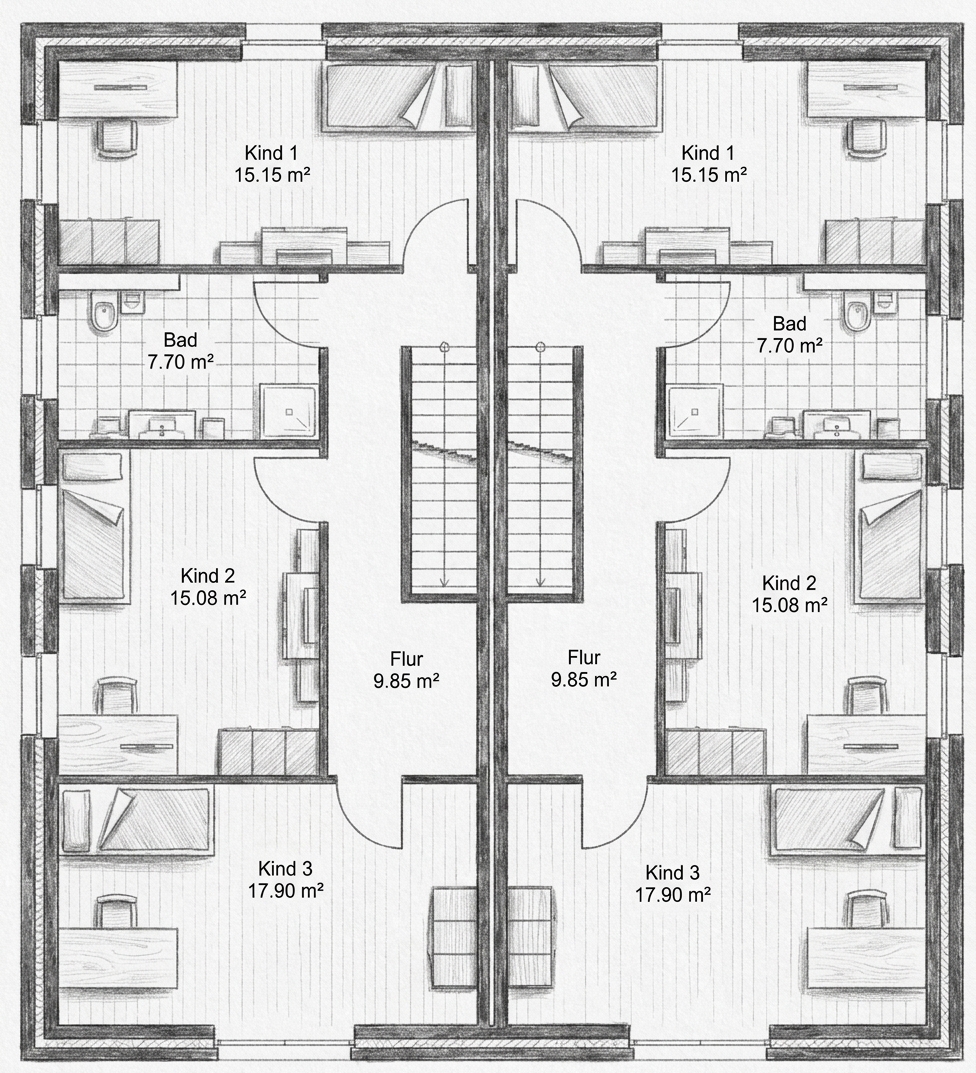 Grundriss Obergeschoss