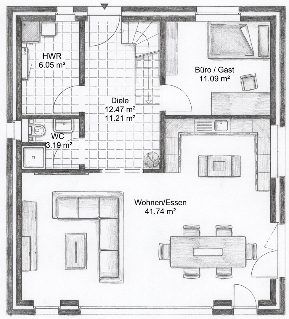 Grundriss Erdgeschoss