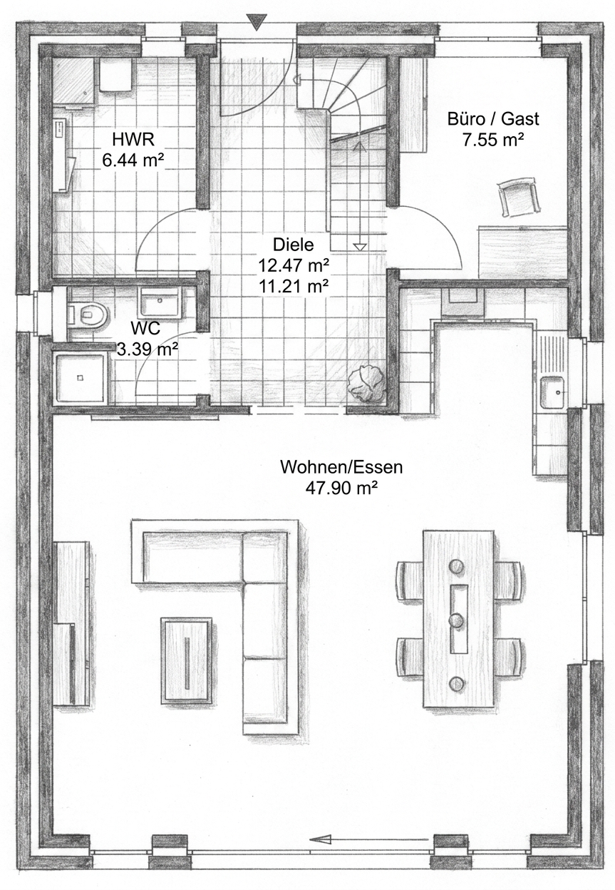 Grundriss Erdgeschoss