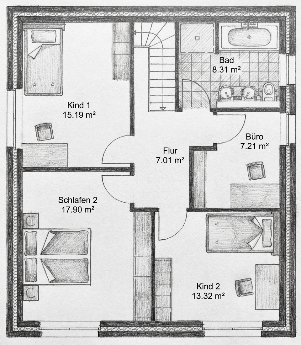 Grundriss, Dachgeschoss