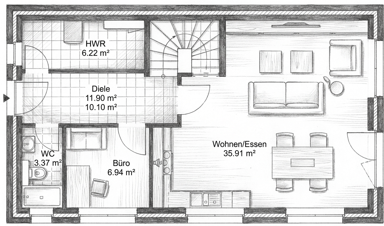 Grundriss Erdgeschoss